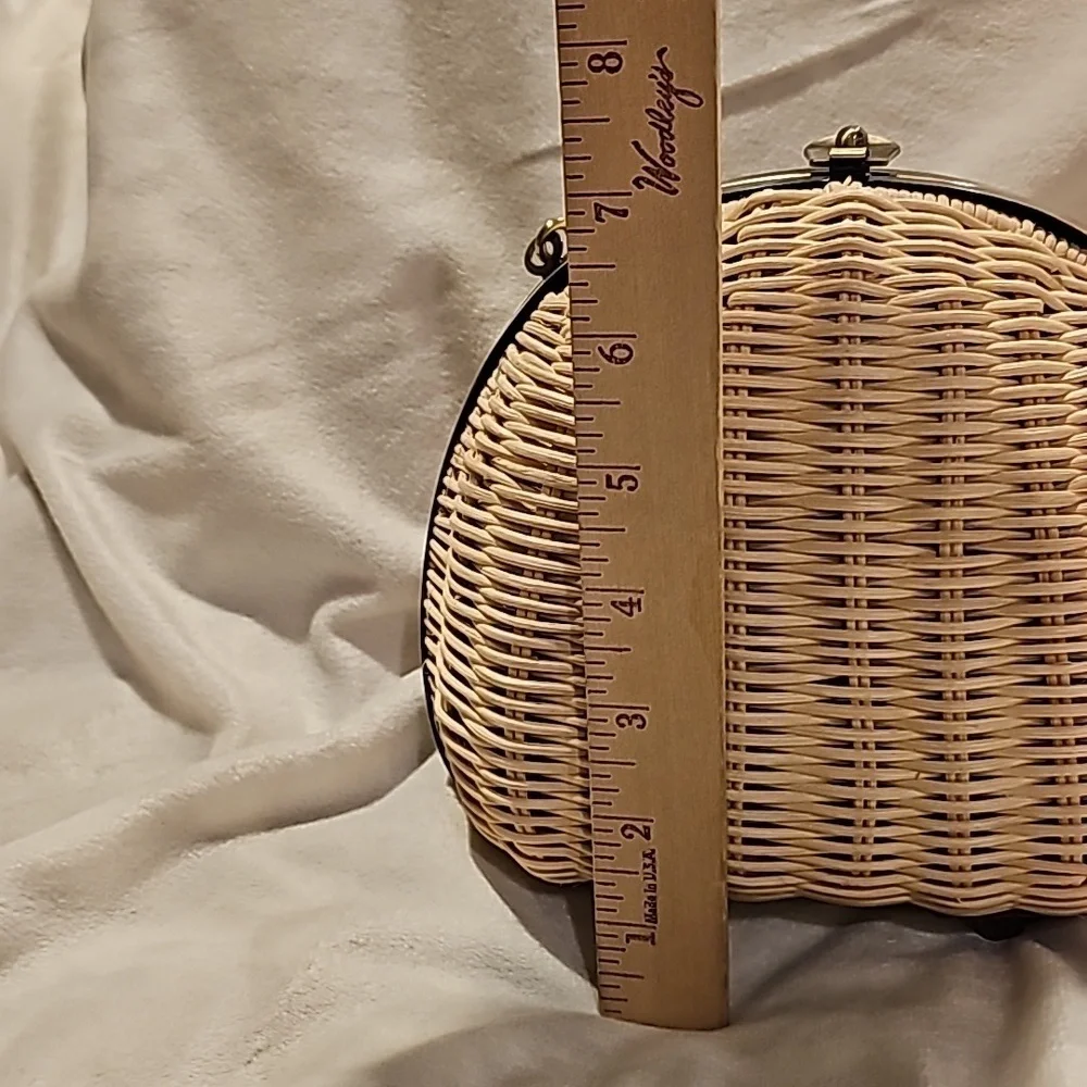 Patricia Nash crossbody wicker bag excellent condition - Picture 13 of 16